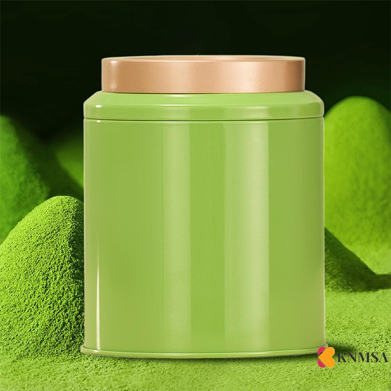 KNMSA] Tea Tin Canister Food Airtight Storage Jar กล่องโลหะขนาดเล็กสําหรับหลวมชากาแฟถั่วครัวผลไม้แห้