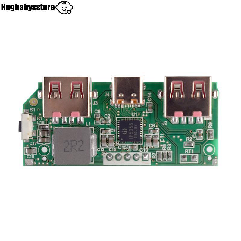 [Hugbabys-t] 5V 3A จอแสดงผลดิจิตอล Fast Charging Module TYPE-C Micro USB Charger Board