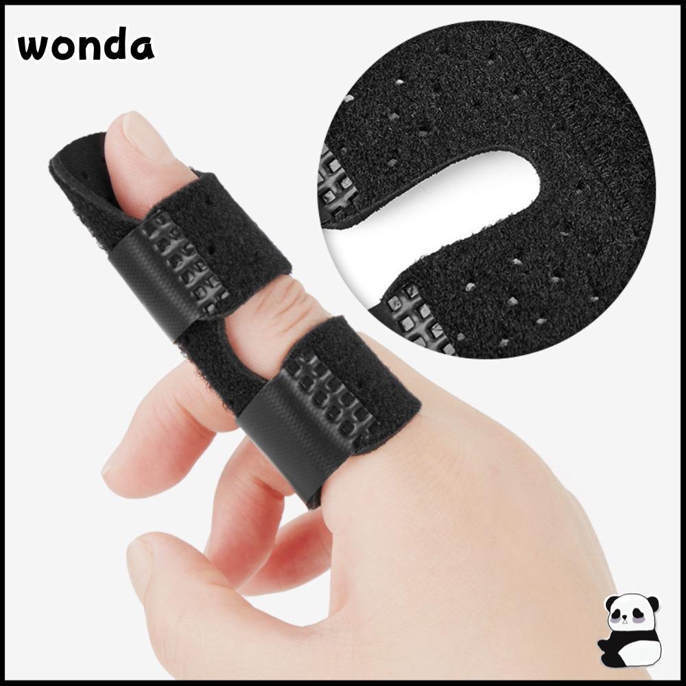 Supportสำหรับนิ้วโป้ง WONDA ปรับได้ สตรัพผ้ายืดนิ่มและเหล็กกลวง สีดำ สีฟ้า และสีเนื้อ ใช้ในกีฬาและคว