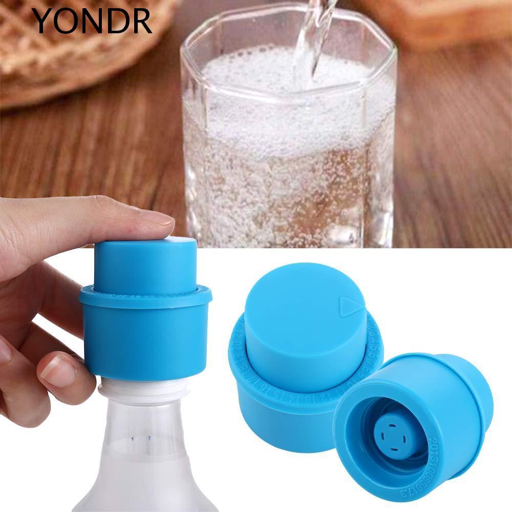 YONDR Stopper Push Type Fresh Keeping Bottle Pump Caps Soda Cola Fizzy Drink Pressure Cap