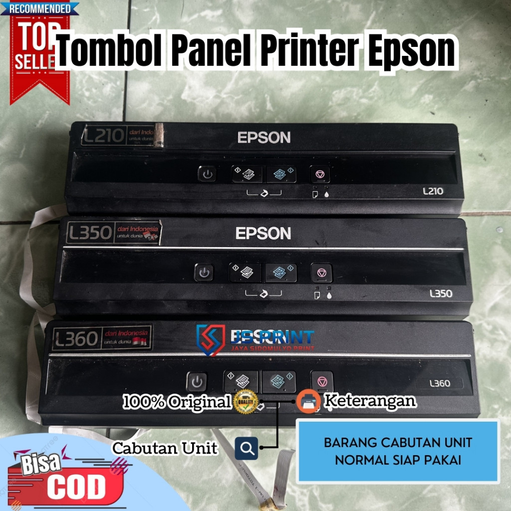 TOMBOL Epson L360 L350 L210 L220 เครื่องพิมพ์มือสอง ปุ่มแผง