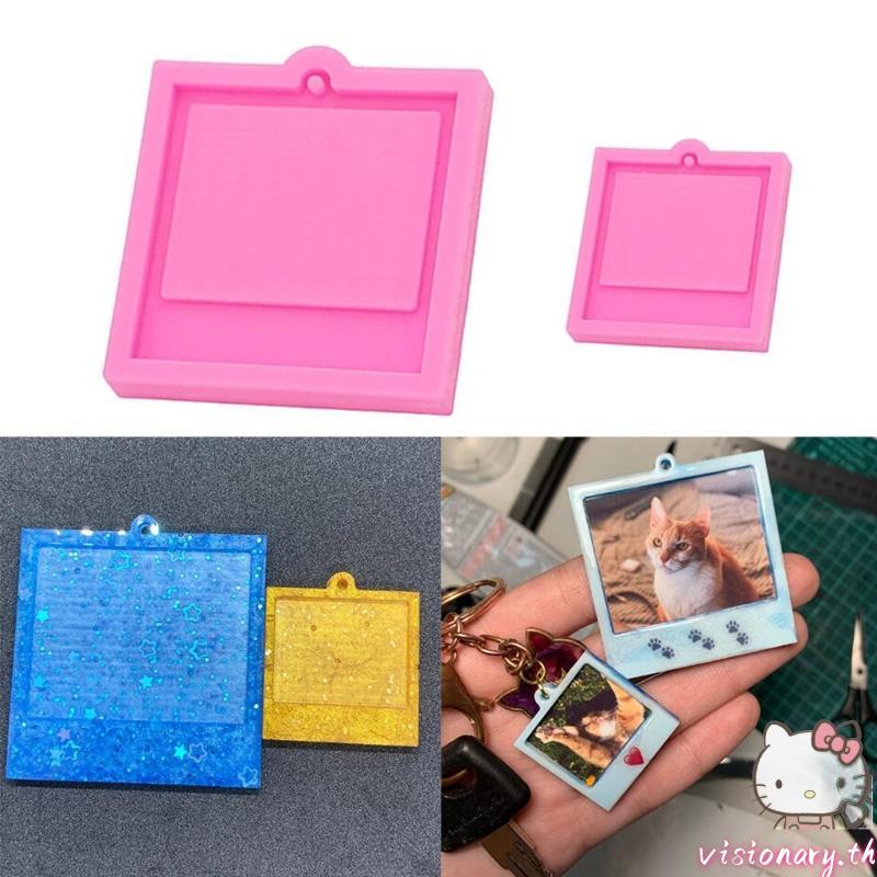 Vision DIY พวงกุญแจอีพ็อกซี่เรซิน แม่พิมพ์สำหรับงานแฮนด์เมดและจี้ต่างหูจากซิลิโคน