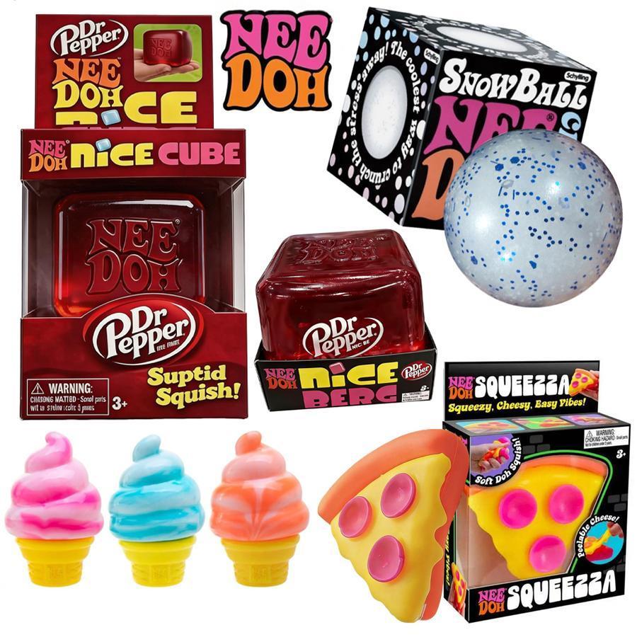 ในสต็อก Schylling Needoh 2026 Limited Edition Dr Pepper Nice Cube Suttid Squishy Fidget ของเล่น