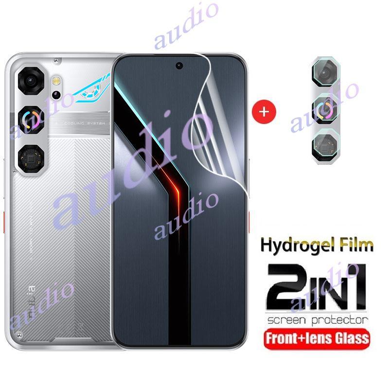 ZTE Nubia Neo 5 GT 5G 2in1 เลนส์ฟิล์มHydrogelสําหรับZTE Nubia Neo 5 GT Neo5GT 5Gสมาร์ทโฟนป้องกันหน้า