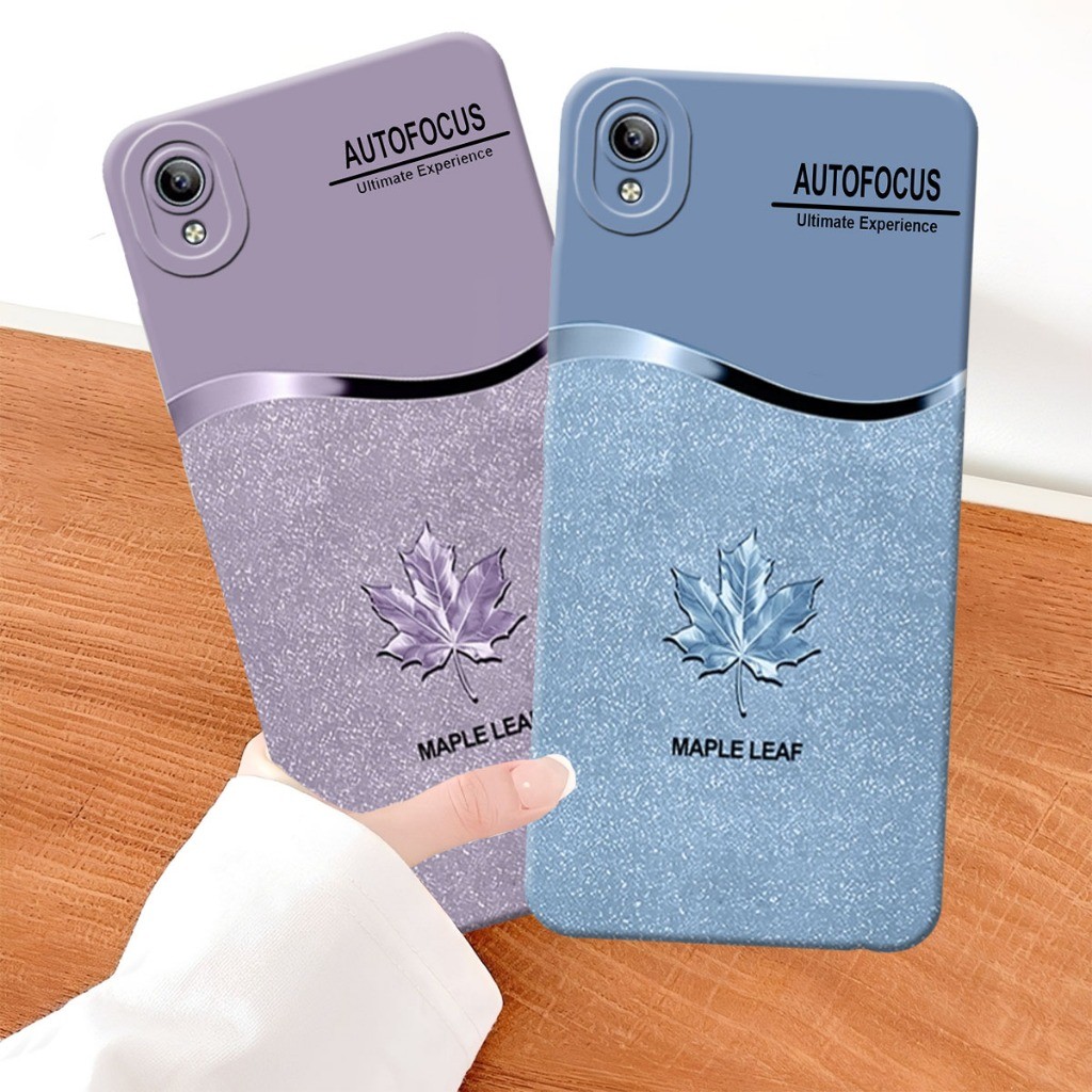 VIVO Y91C - Y1S Softcase Procamera Silicon Case maple leaf motif new Silicon - เคส HP - Soft Case An