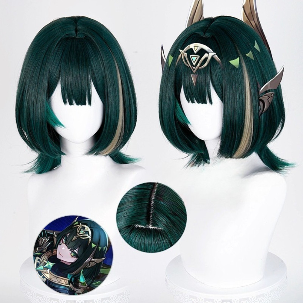 Genshin Impact Nefer คอสเพลย์วิกผมยาว สังเคราะห์ทนความร้อน