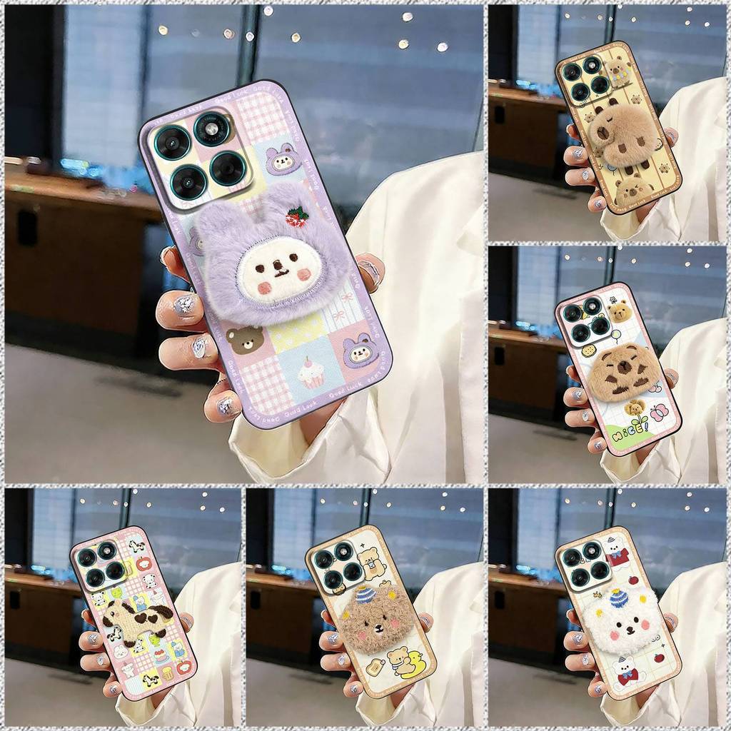 สําหรับ Motorola MOTO G67/G77 รูปแบบน่ารัก Soft TPU Anti-Drop โทรศัพท์มือถือกรณีของเล่นตุ๊กตาสําหรับ