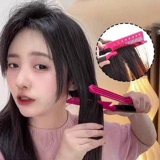 shinygirlหวีรองผม หวีรองผมรูปตัววีDIY-33หวียืดผม แปรงยืดผมทรงวี หวีหนีบยกโคนผมสไตล์เกาหลี รูปตัว V Curl ให้ผมดูมีวอลลุ่ม