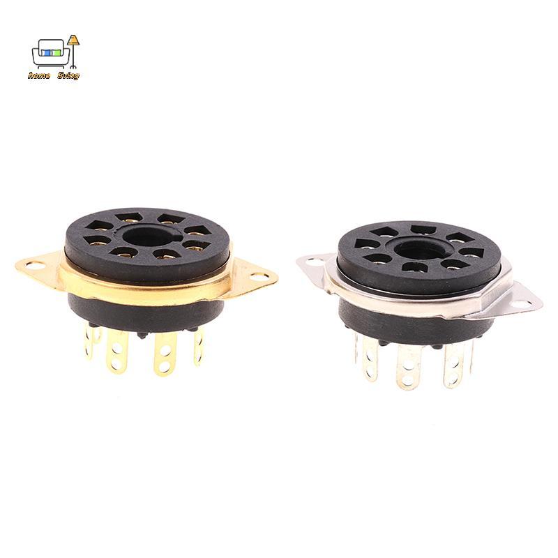 [Onw] แชสซีเมาท์ 8pin Bakelite Tube Soet Base สําหรับ 6550B 6CA7 EL34 6L6 KT88 Vintage AMP DIY [th]