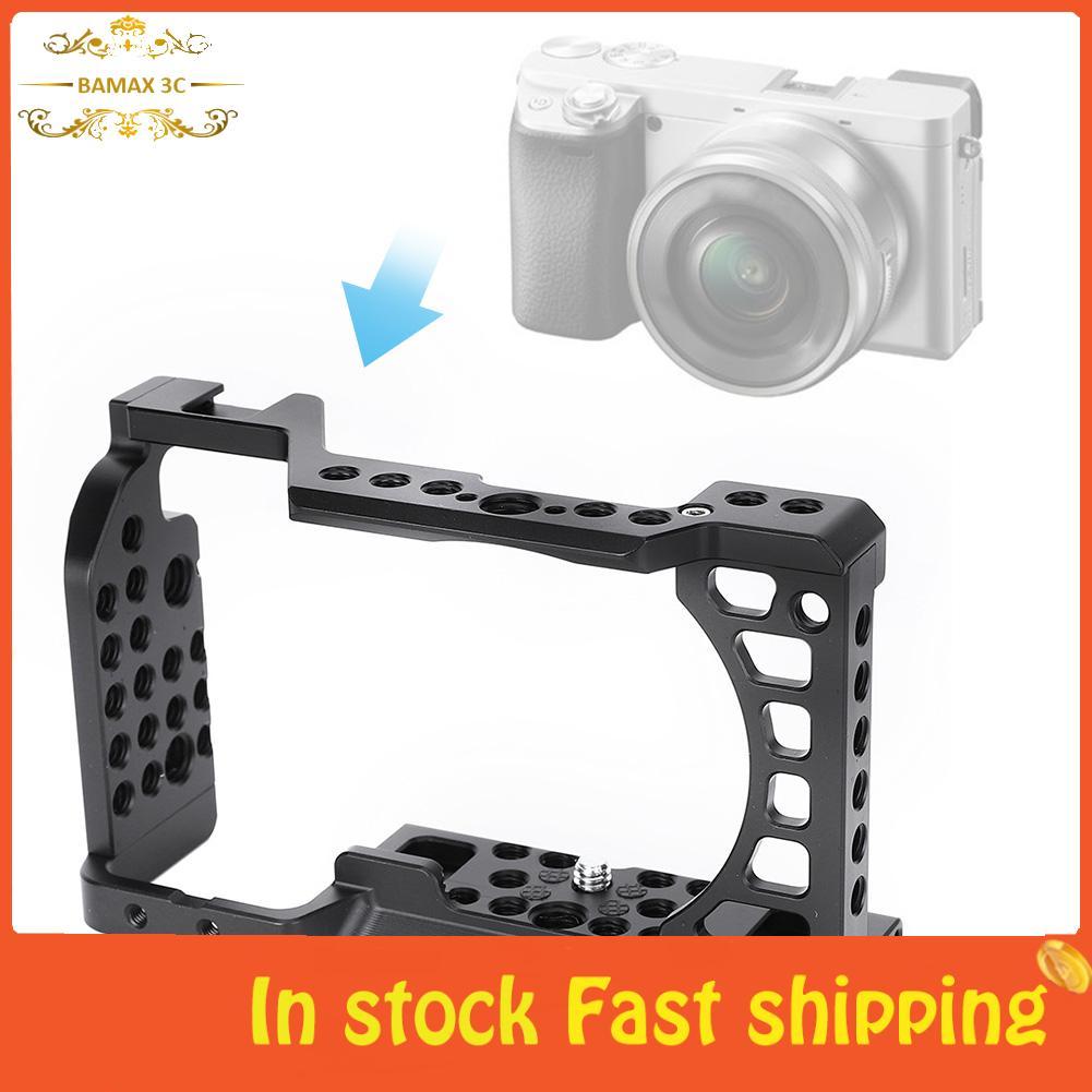 Bamaxis Bamaxis DSLR Rig Cage สำหรับ A6000 A6100 Monitor โลหะ Stabilizer กรอบ 1/4 3/8 สกรูและรองเท้า