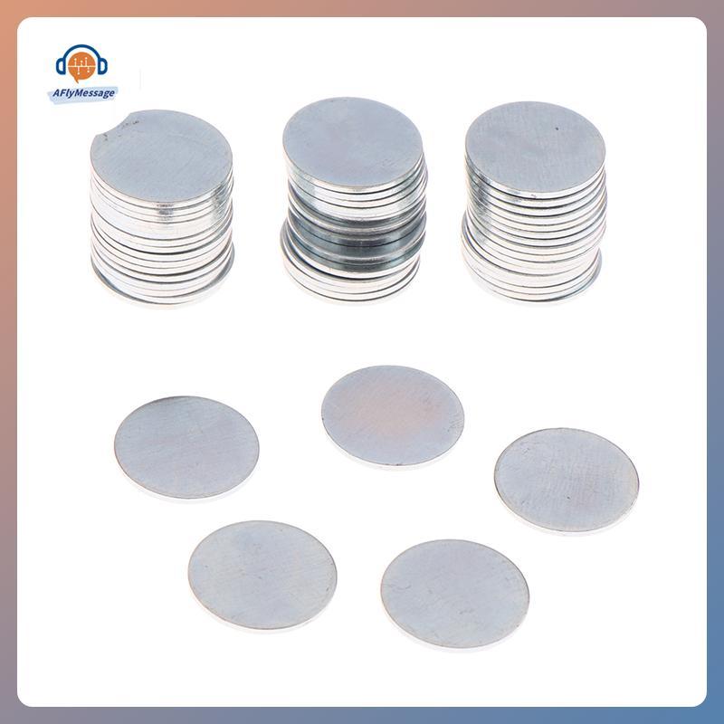 AFl 50/100 ชิ้น Ultra-thin รอบแผ่นสังกะสีเหล็กแผ่นสําหรับ DIY Handmade Make อุปกรณ์เสริม TH