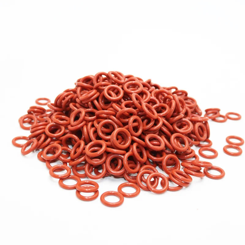 Silicone O Ring Sealing Washer Red VMQ Oil Resistant High Resistance Gasket for Plumbing CS1/1.5/2/2
