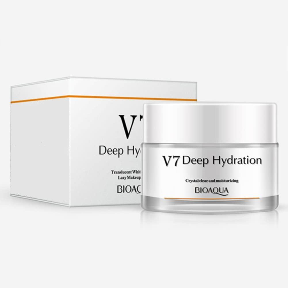 BIOAQUA V7 Toning Light Cream สําหรับขี้เกียจแต่งหน้า Multivitamin Complex Oat Hyaluronic Acid คอนซี