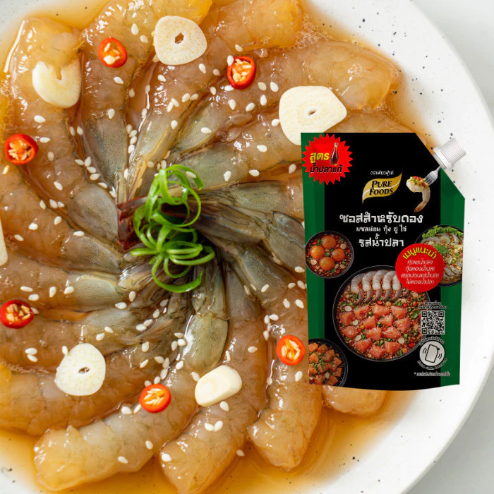 ยกลัง ดอง ดองน้ำปลา ซอสสำหรับดอง แซลมอน 10ถุง 5ถุง กุ้ง ปู ไข่ (รสน้ำปลา) 800 กรัม ตราเพียวฟู้ดส์ thumbnail 4