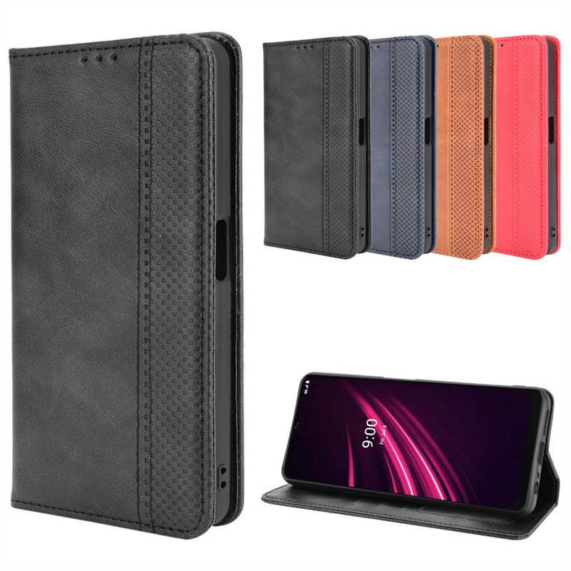 เหมาะสําหรับ T-Mobile REVVL V+5G เคสโทรศัพท์แม่เหล็กพลิกการ์ดซองหนัง V Plus 5G กรณี