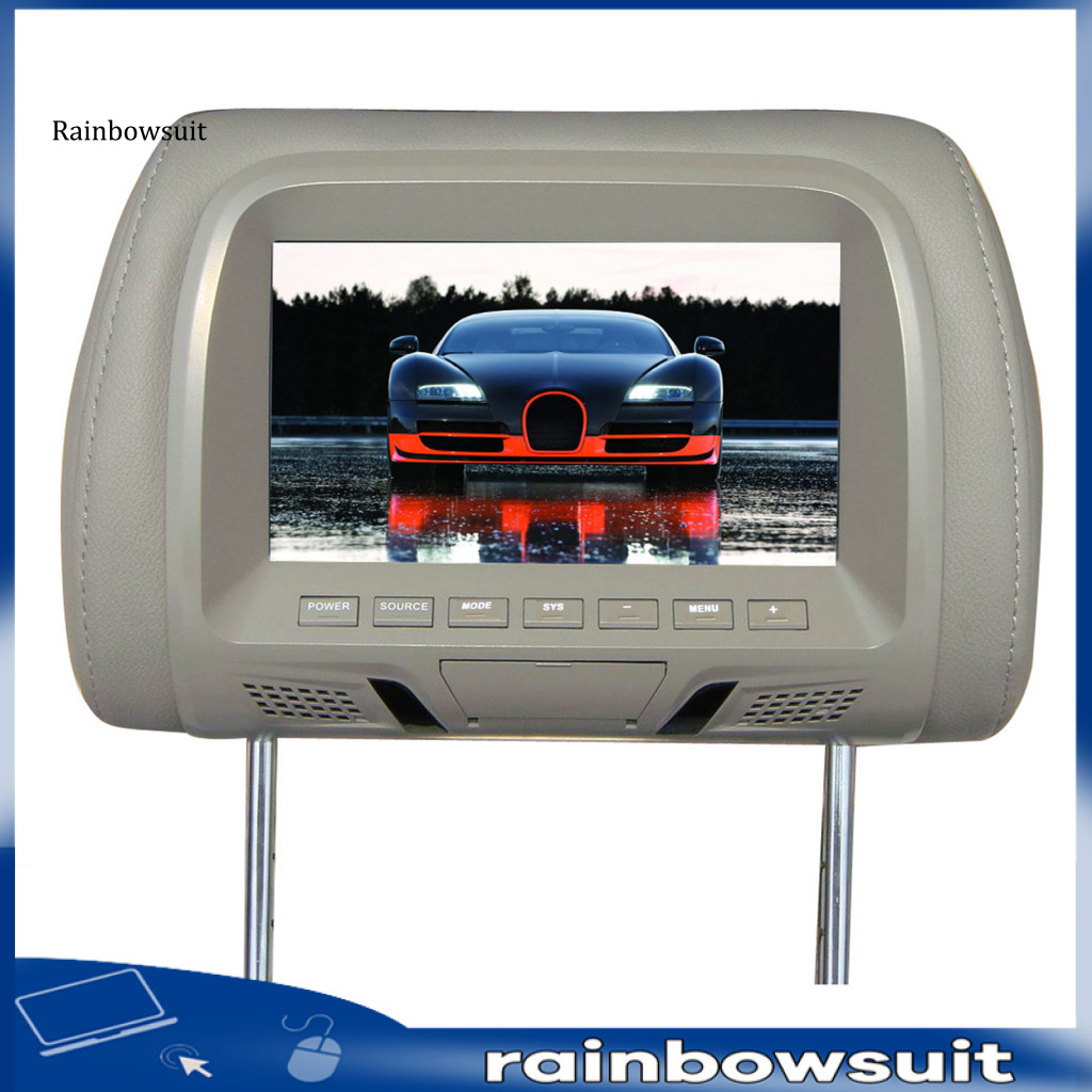 [RB] L7M ความบันเทิงที่นั่งด้านหลังหน้าจอ LED LCD Universal 7 นิ้ว Clear Definition Headrest Monitor