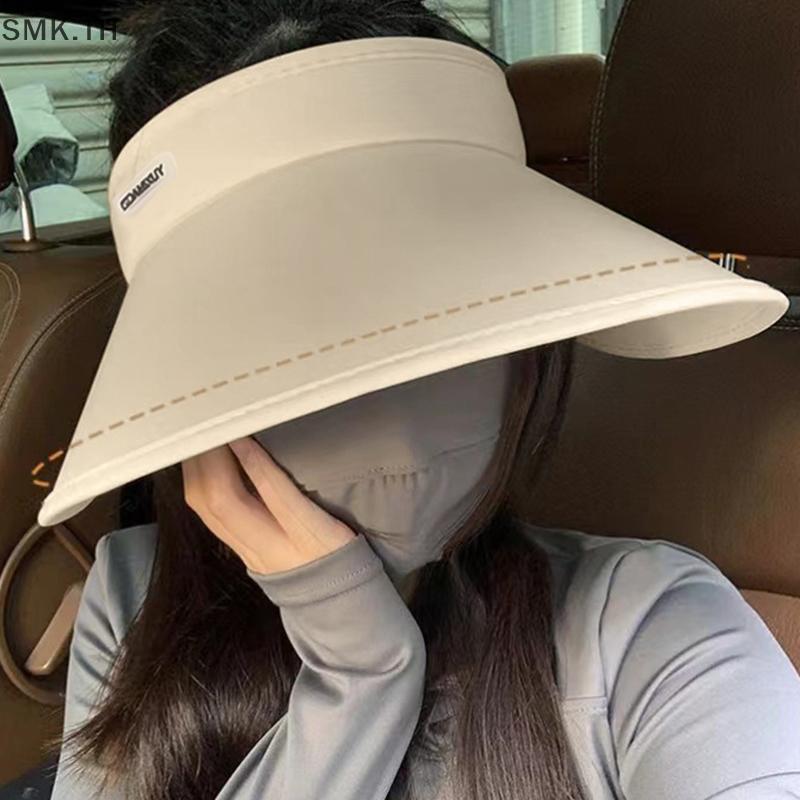 [SMK] หมวกกันแดดปีกกว้างกลางแจ้งสําหรับผู้หญิงระบายอากาศฤดูร้อนป้องกันรังสียูวีหมวกพับได้สําหรับชายห
