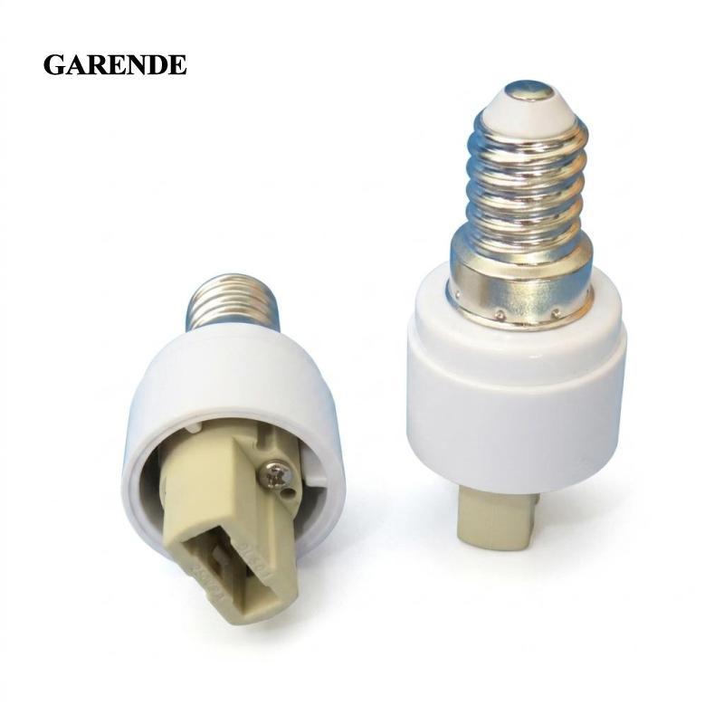 [Garende] E14 ถึง G9 Grooved Base Ceramic Bulb Converter อะแดปเตอร์ที่ปลอดภัยสําหรับการปรับเปลี่ยนโค