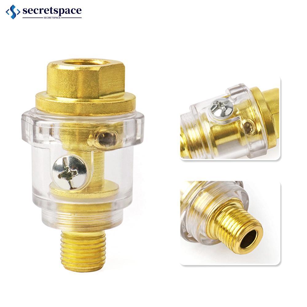 SECRETSPACE 1/4 "NPT อัตโนมัติหล่อลื่น Mini In-Line Oiler Lubricator สําหรับเครื่องมือนิวเมติก Air C