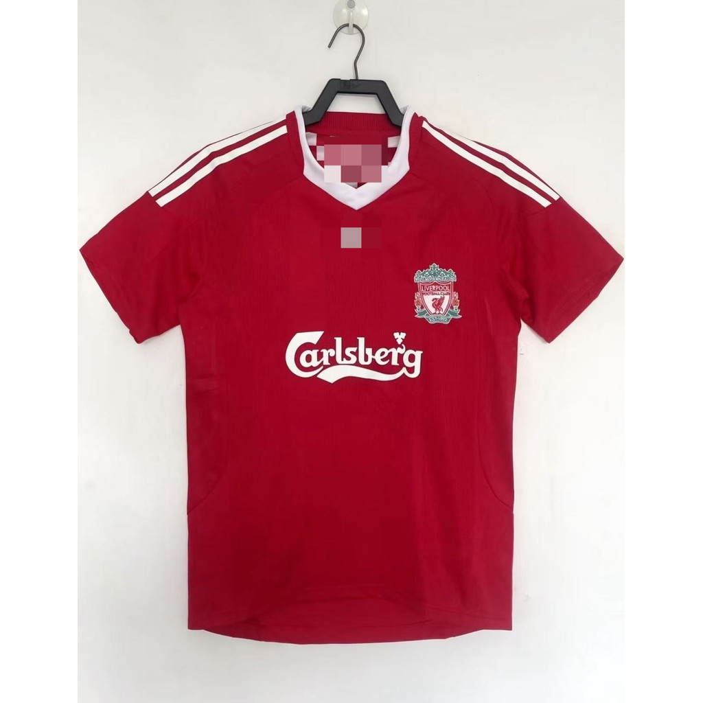 เสื้อฟุตบอลแขนสั้น Liverpool Home Retro 0809