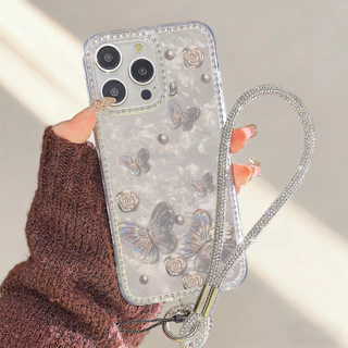เคสโทรศัพท์มือถือ For iPhone 13 11 17 pro max Case iPhone 11 15 16 pro max 14 12 pro max 17 Air เพชรระยิบระยับ