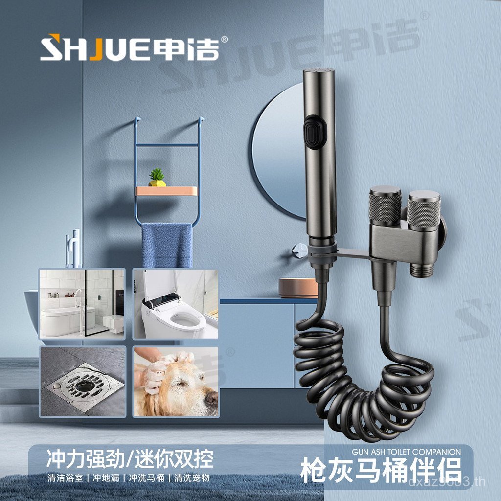 หนึ่งในสองออกห้องน้ําสามสเปรย์ห้องน้ําขายส่งสเปรย์ชุดขายส่งออกสีเทาสามเหลี่ยมวาล์วครัวเรือนสหาย พี่ช