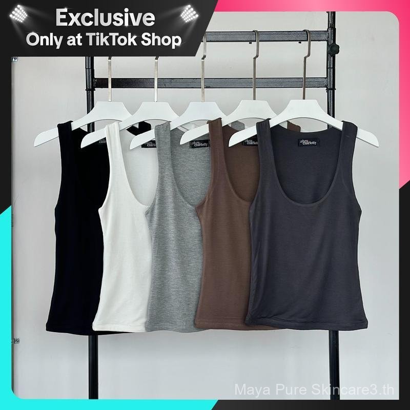 【Maya SELLER】Atipa - Aosta Tank Top เสื้อกล้ามเบสิค ทรงสวย ผ้าหนา 2 ชั้น