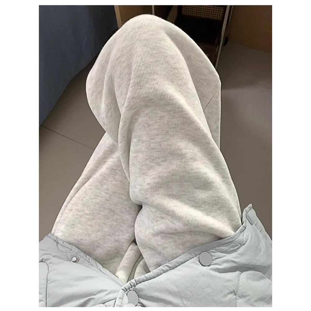 3สี กางเกงวอร์ม กางเกงขายาว เส้นเยื่องเพิ่มความพิเศษ ใส่แล้วดูผอมกางเกงกีฬาขายาวเอวยางยืดสีเทา ทรงหลวม กางเกงขายาวทรงหลว - รูปที่ 6