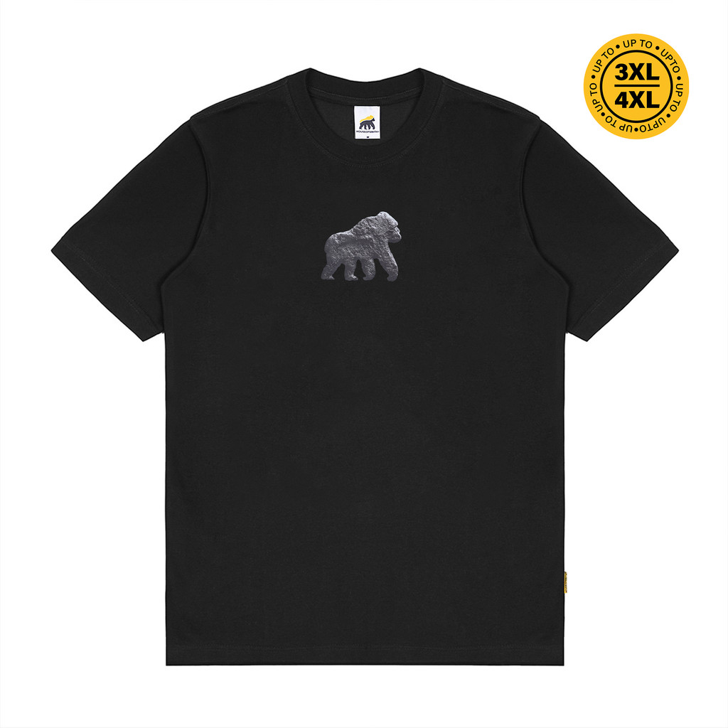 เสื้อยืดแขนสั้นผู้ชาย House of Smith - เสื้อยืดโลโก้ Sandstone สีดํา 4 - เสื้อยืด