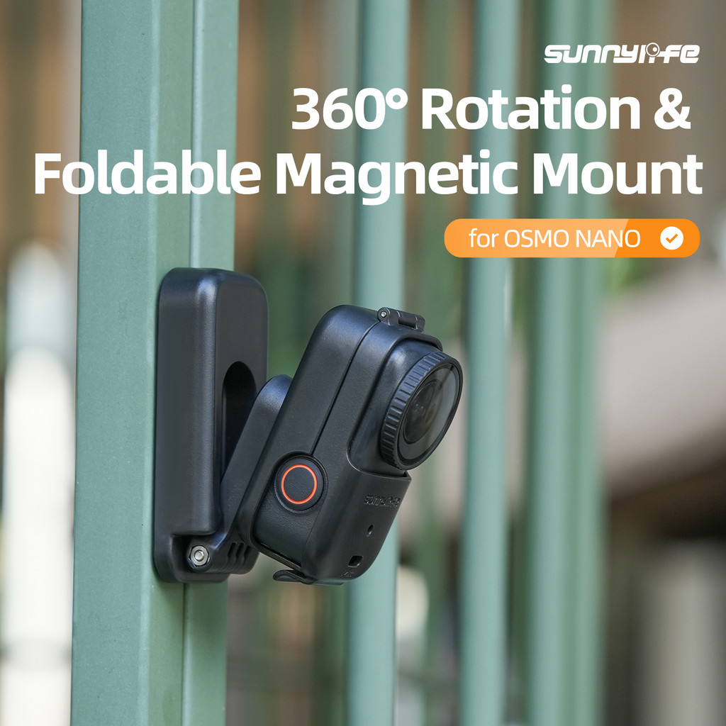 เหมาะสําหรับ DJI Osmo Nano ขาตั้งแม่เหล็กแบบพับได้ฐานเดสก์ท็อปแม่เหล็กมัลติฟังก์ชั่นเหมาะสําหรับ DJI Osmo Nano อุปกรณ์เสริมสําหรับกล้อง