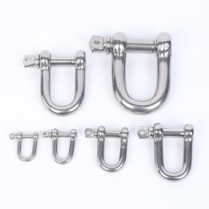 A&D M6/M8/M10/M12 สเก็นตัวยู สแตนเลส 304 (Stainless Steel U-Shackle 304) เป็นอุปกรณ์สำหรับงานยก ล็อค