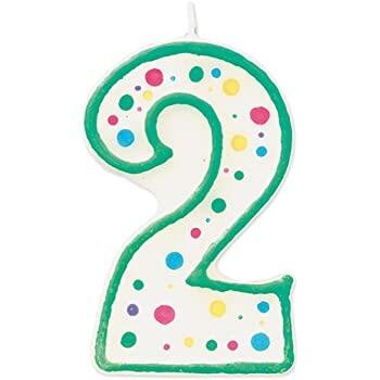 WILTON GREEN EDGED PARTY CANDLE - NO. 2