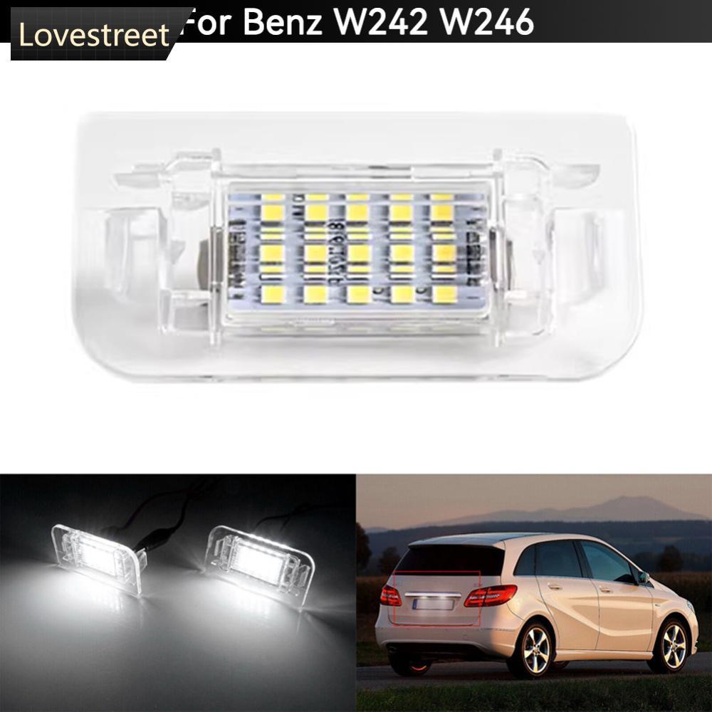 LOVE 1 PC รถ LED ป้ายทะเบียนไฟเปลี่ยน Canbus ข้อผิดพลาดฟรีรถ 12V โคมไฟสําหรับ Mercedes Benz W242 W24