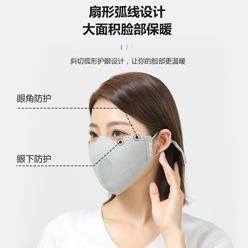 หน้ากากอุ่นสำหรับขี่จักรยาน ป้องกันลมและฝุ่น PM2.5 พร้อมคุ้มครองรอบตา z12.23