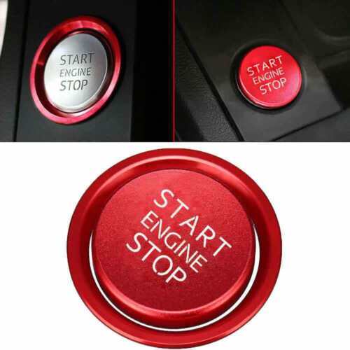 Red Car Start Stop Engine Switch Push Button Cover For Audi Q5/Q7/A8L/A5/A6L/A4L