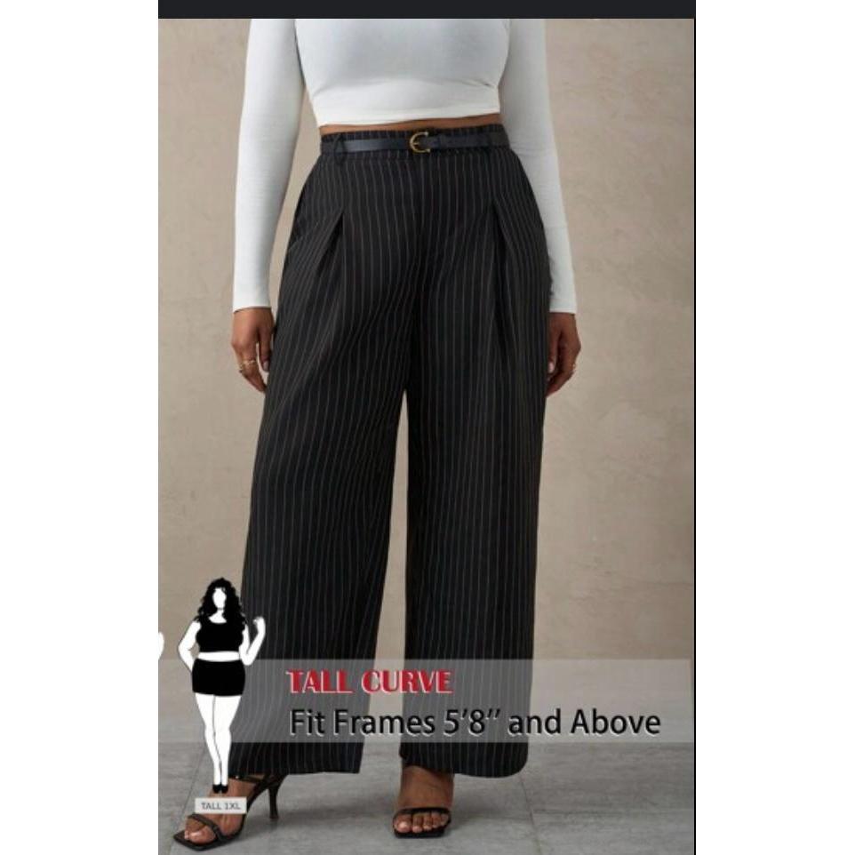 KAYO_SHOP.ID ORO PANTS STRIPE ผู้หญิง ORO PANTS ผู้หญิง JUMBO รุ่น LUNA CULOT BELT ORO PANTS ใส่สบาย