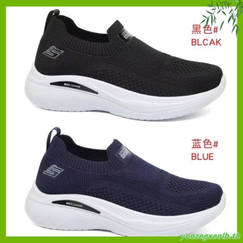 สเก็ตเชอร์ส รองเท้าผู้ชาย Men p-Ins GOwalk 8 Pelayo Walking Shoes - 216784-BBK Air-Cooled Goga Mat
