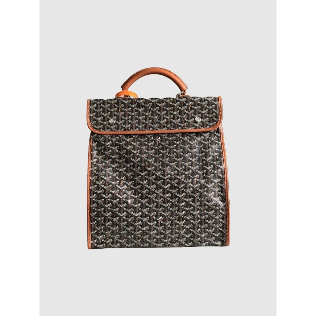 กระเป๋าสะพายหลังและถือ GOYARD ลายเสือดำ Saint Leger ผลิตจากหนังแกะแท้และcanvas มีหลายกระเป๋าใหญ่มาก 