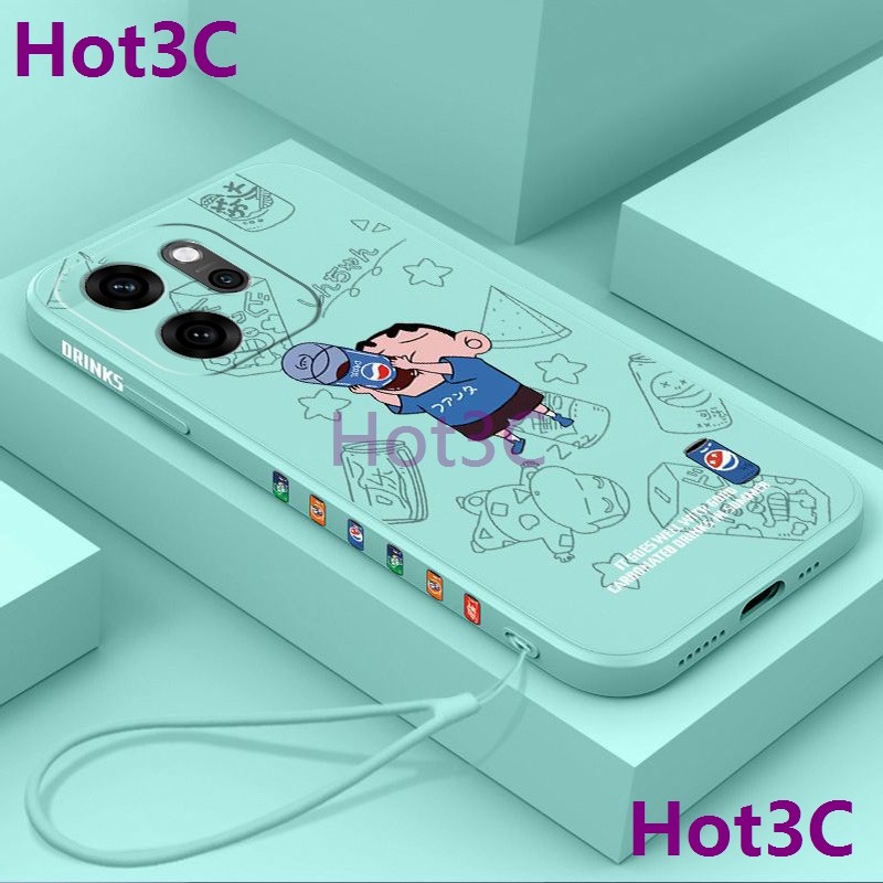 เคส For Oppo Reno 14F 5G / Reno14 F 5G tpu KLXXซิลิโคนเหลวยางขอบตรงเคสโทรศัพท์ป้องกัน - รูปที่ 2