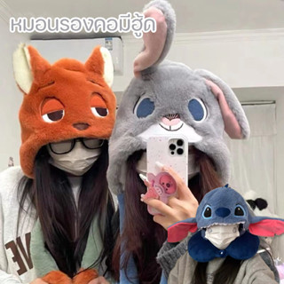 BHQ หมอนรองคอมีฮู้ด รูปทรงU ลายการ์ตูนสุดฮิต! นุ่มนิ่มสุดๆ ซ…