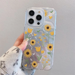 ✨จัดส่งในพื้นที่✨เคสโทรศัพท์ระลอกน้ำดอกทานตะวันเหมาะสำหรับ iPhone16 15 14 13 11 6 7 8 plus Pro Promax