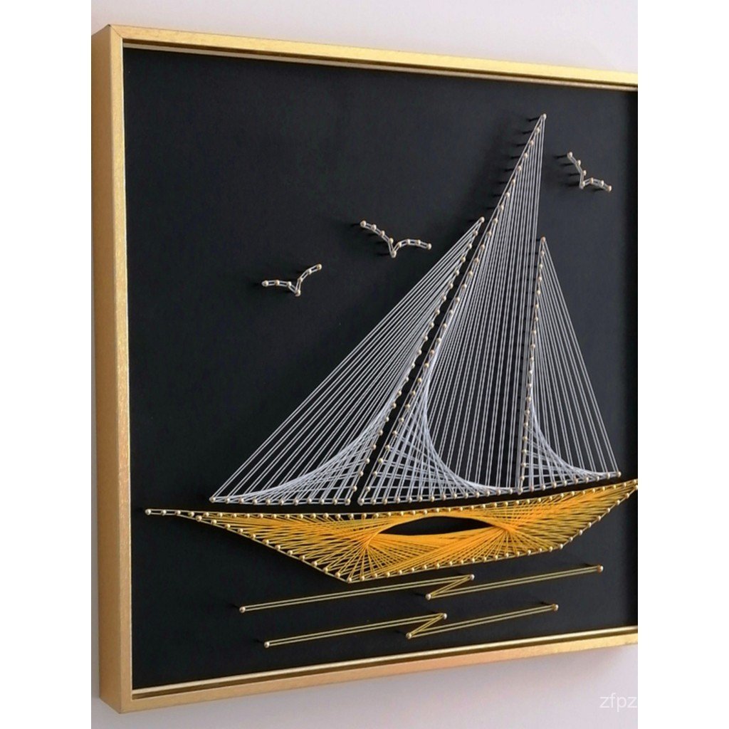 Smooth Sailing Group Jian Nails ห้องนั่งเล่นการบ้าน Hand-Winding ภาพวาดตกแต่งกิจกรรม diy Winding นัก