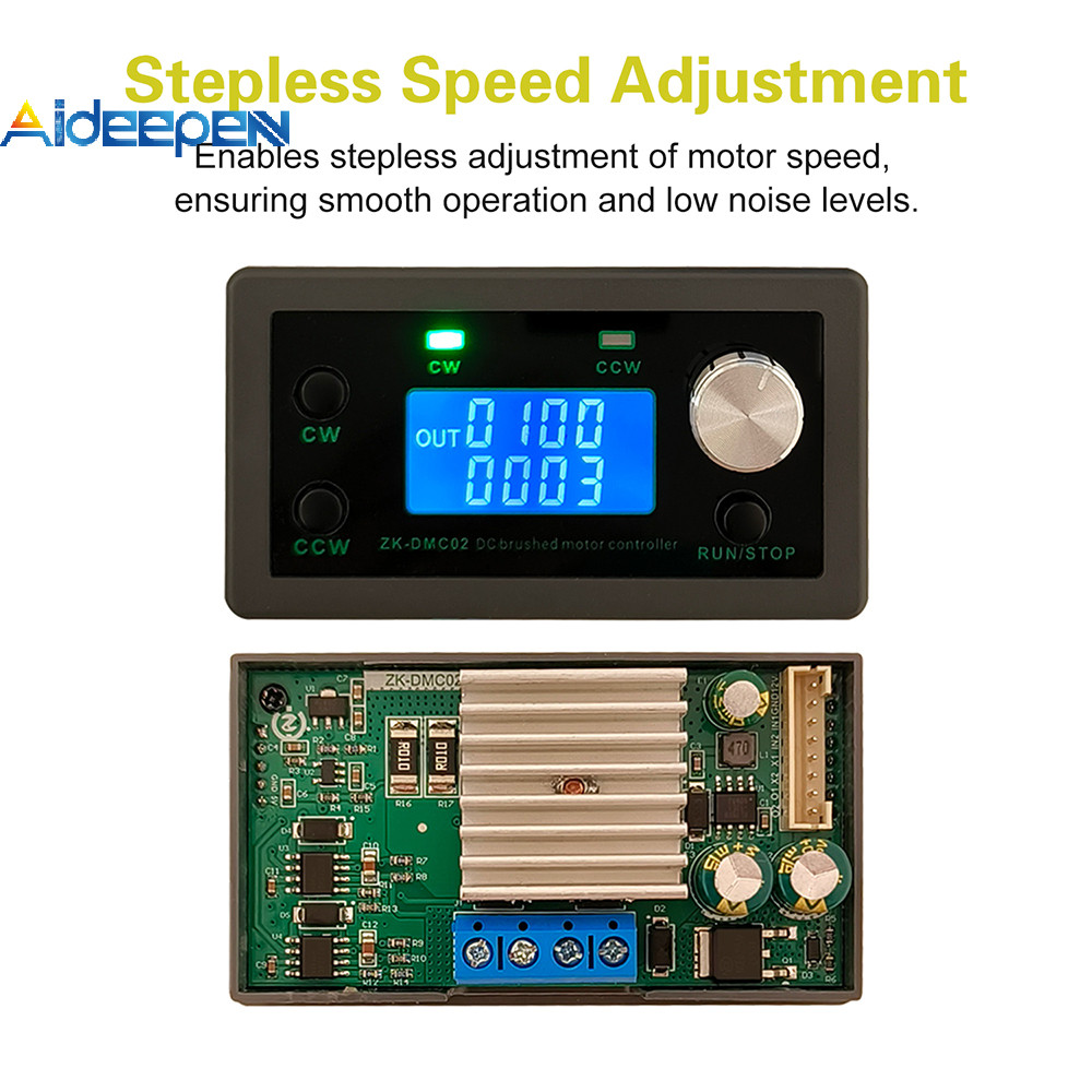 AIDEEPEN DMC02 DC Motor Forward/Reverse Controller with Delay/Cycle/ Limit/Stall Protection for Home