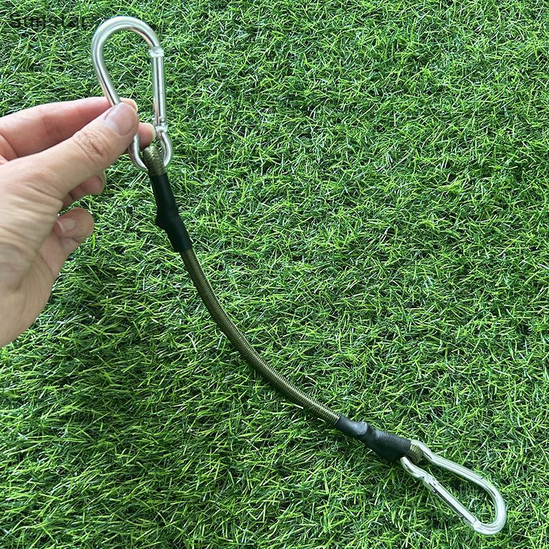 Sunstar 30/60/90/120 ซม.Carabiner เชือกยืดหยุ่นกลางแจ้ง Camping กระเป๋าเดินทางสายคล้อง Clothesline ยืดอุปกรณ์ตั้งแคมป์ - รูปที่ 6