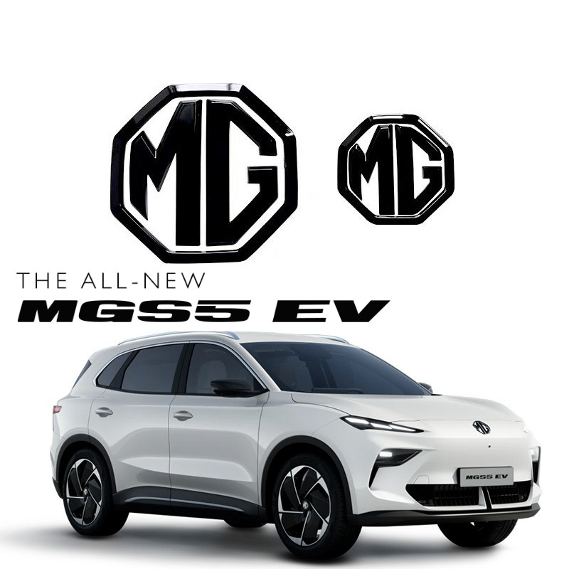 MGS5 EV PLUS D+ V+ X+ สติกเกอร์ตกแต่งโลโก้รถด้านหน้าและด้านหลังสติกเกอร์การปรับเปลี่ยนโลโก้รถ MG S5 EV สติกเกอร์โลโก้รถ mg4 อุปกรณ์เสริม