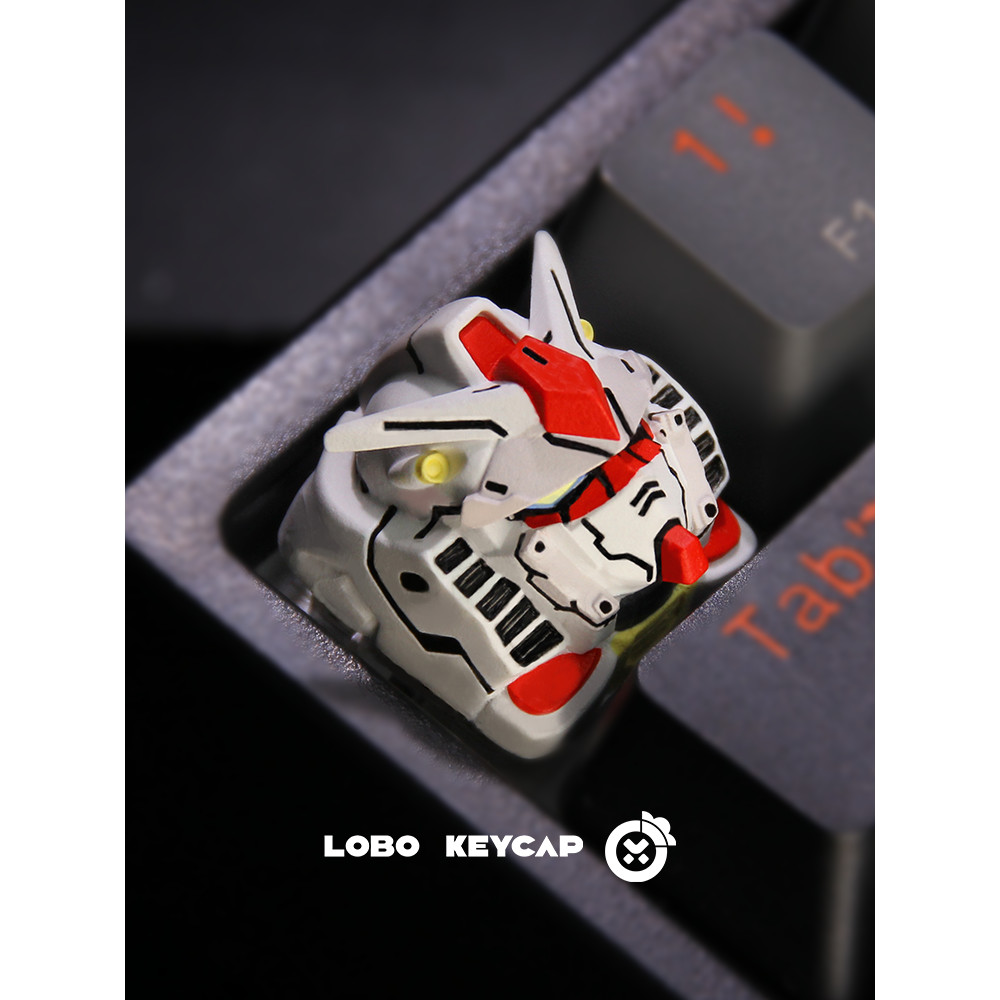 keycap ไทย keycaps Original Gundam Keycap Yuanzu EVA เครื่องแรกปุ่มกดที่ไม่ซ้ํากันที่กําหนดเองเรซิ่น