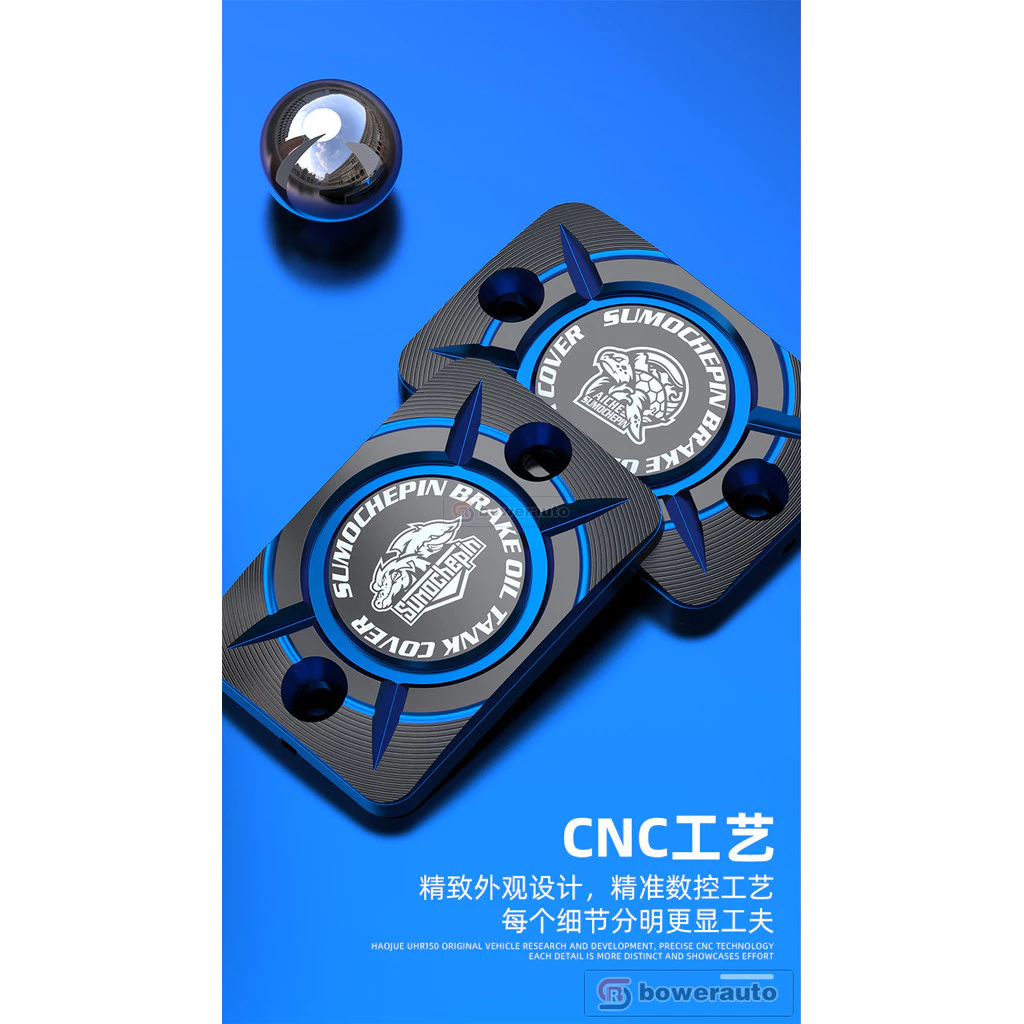 ฝาครอบปั๊มเบรค CNC อลูมิเนียม Honda PCX160 UHR150 ADV150 รุ่นฉลามและเต่า BMP06 thumbnail 8