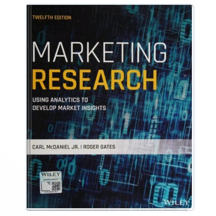 Book Research Marketing Research รุ่นที่ 12 Carl McDaniel Jr., Roger Gates