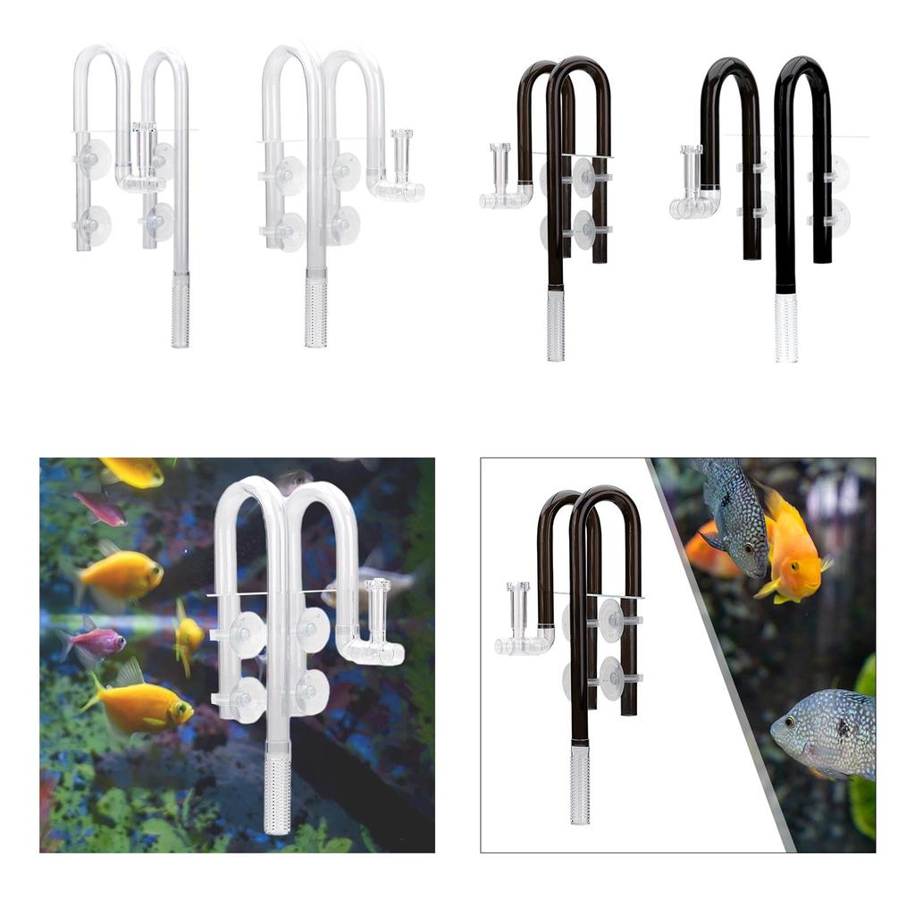 [arutoxalc] Aquarium Lily Tube Inflow/outflow ปรับกระแสเงินสดทําความสะอาดง่ายอุปกรณ์เสริมพร้อมถ้วยดู