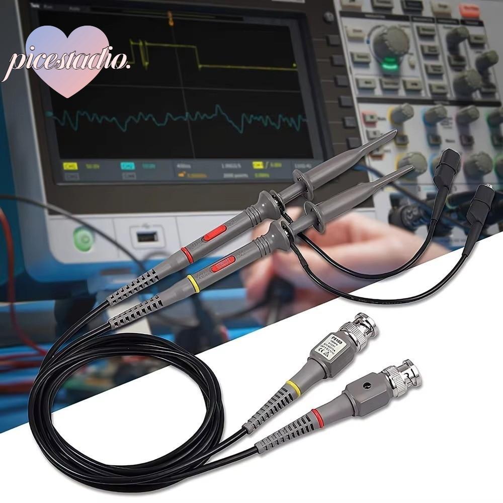 PICESTADIO 1/2 ชิ้น Oscilloscope Probe ชุด, 100MHz ความแม่นยําสูง BNC Oscilloscope Probe, สะดวก P610